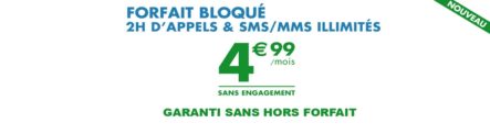 Le forfait bloqué de B&YOU à 4€99/mois