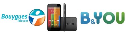 Le Moto G 4G de Motorola est disponible dans la boutique Bouygues telecom et B&YOU