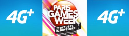 Le salon paris Games Week avec la 4G+ de Bouygues Telecom