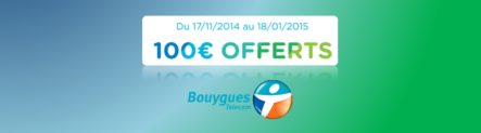 100€ offerts, pour la soucription d&rsquo;un Sensation 3Go et plus en portant votre numéro