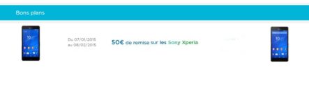 [Bon Plan] Jusqu&rsquo;au 08 février, jusqu&rsquo;à 50€ de remise sur Xperia Z3, Z3 compact, T3 et E3