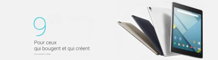 [Vente Flash] Nexus 9 16Go, la tablette de Google à 329.90€ sur Amazon