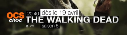 The walking dead Saison 5 en VF, arrive le 19 avril sur OCS choc