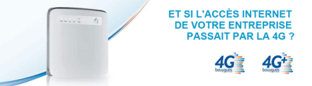 CP – Bouygues Telecom Entreprises, premier opérateur à proposer ses services fixes via la 4G