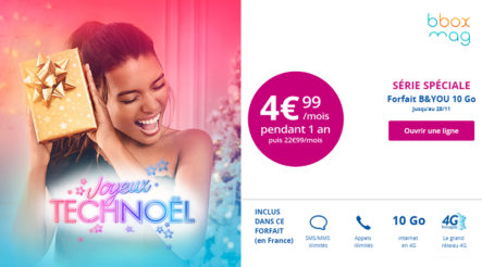 Série limitée Noel sans engagement 10Go à 4.99€