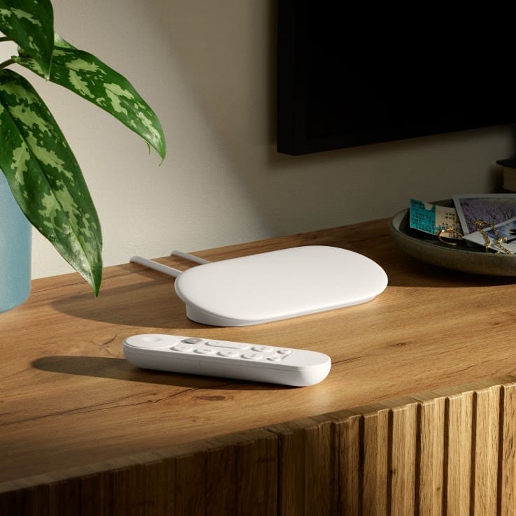 Google TV Streamer dans un salon