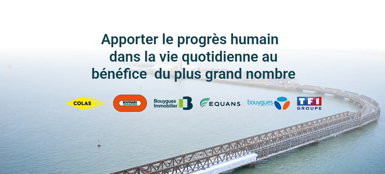 Les métiers et marques du groupe Bouygues en 2026