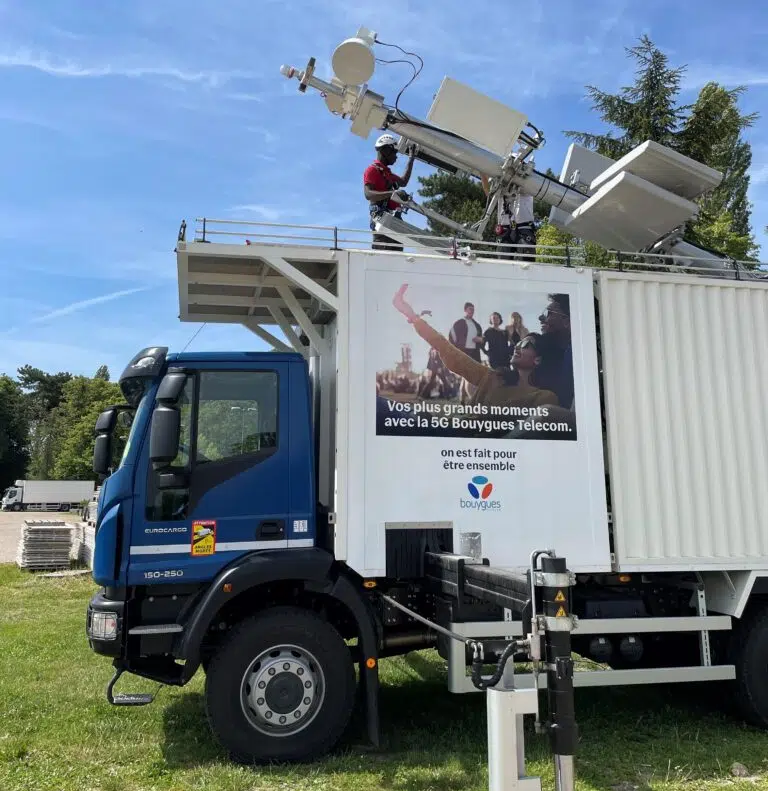 Btruck 4G/5G de Bouygues Telecom, antenne mobile montée sur camion