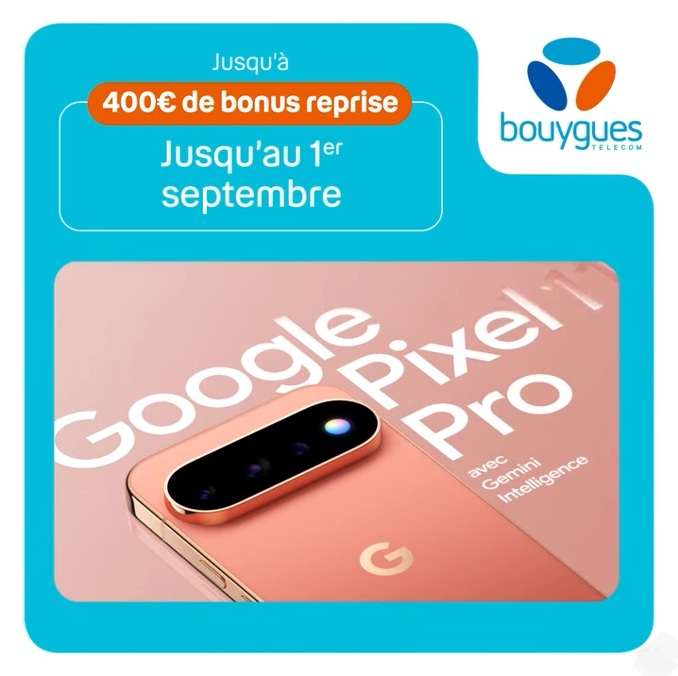 Offre Pixel 11 Pro chez Bouygues Telecom