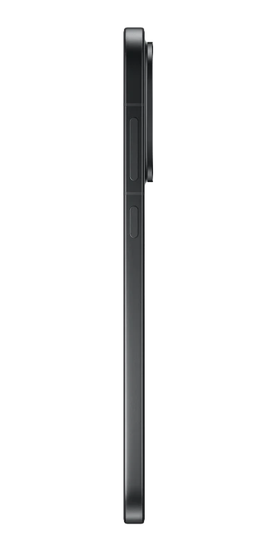 OPPO Find X9 Noir Stellaire, vue de profil