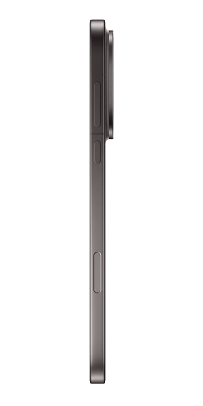OPPO Find X9 Pro Charbon Titane, vue de profil